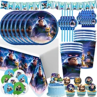 toy story birthday party supplies buzz lightyear toy cup plate napkin kids girl birthday party decoration disposable tableware