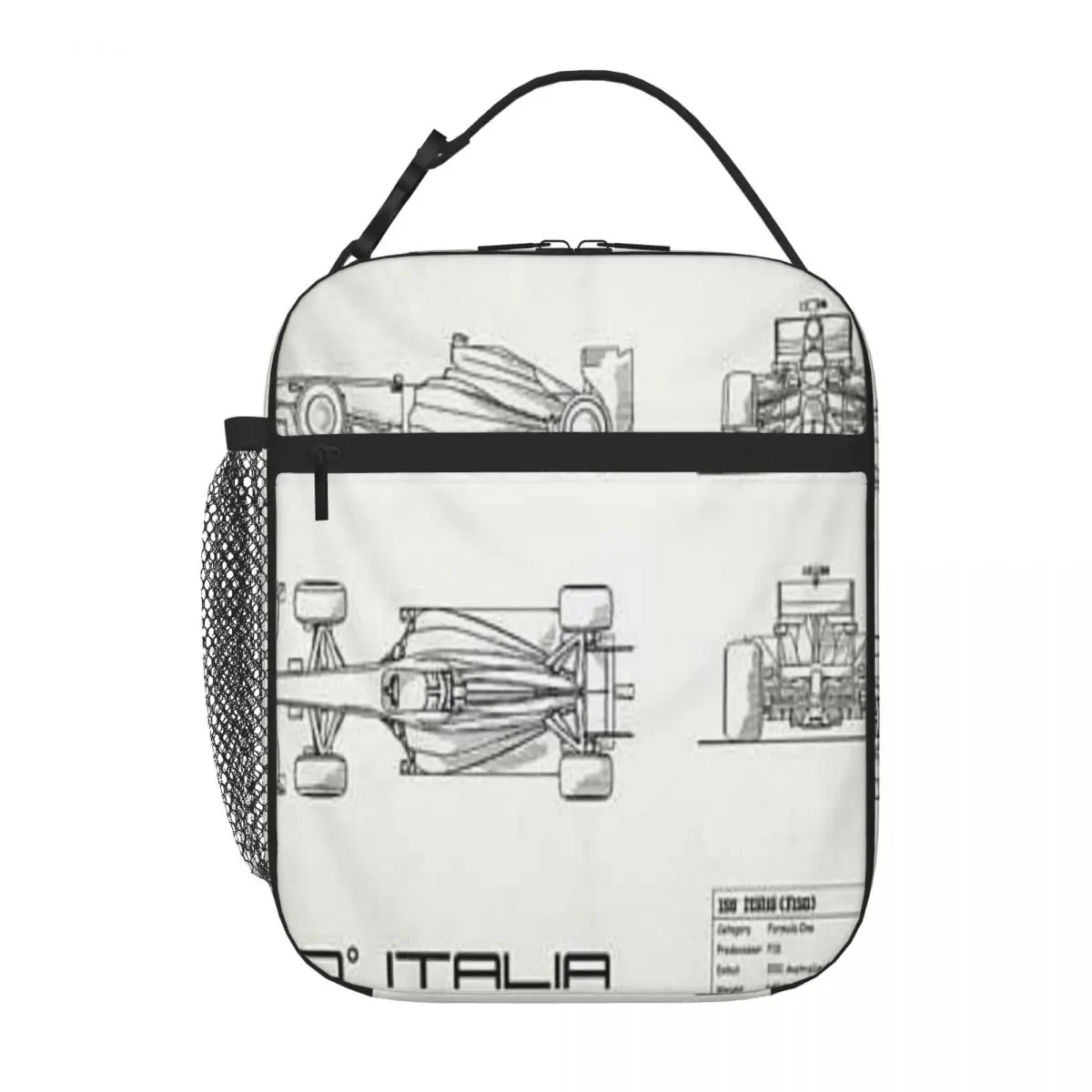 

The 150 Italia Gp Blueprint White Mark Rogan Lunch Tote Lunch Boxes Anime Lunch Bag Lunch Box For Kids