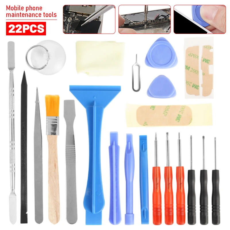 

22pcs Mobile Phone Opening Repair Tools Plastic Open Spudger Screen Disassemble Screwdriver Set For Laptop Tablet Cellphone