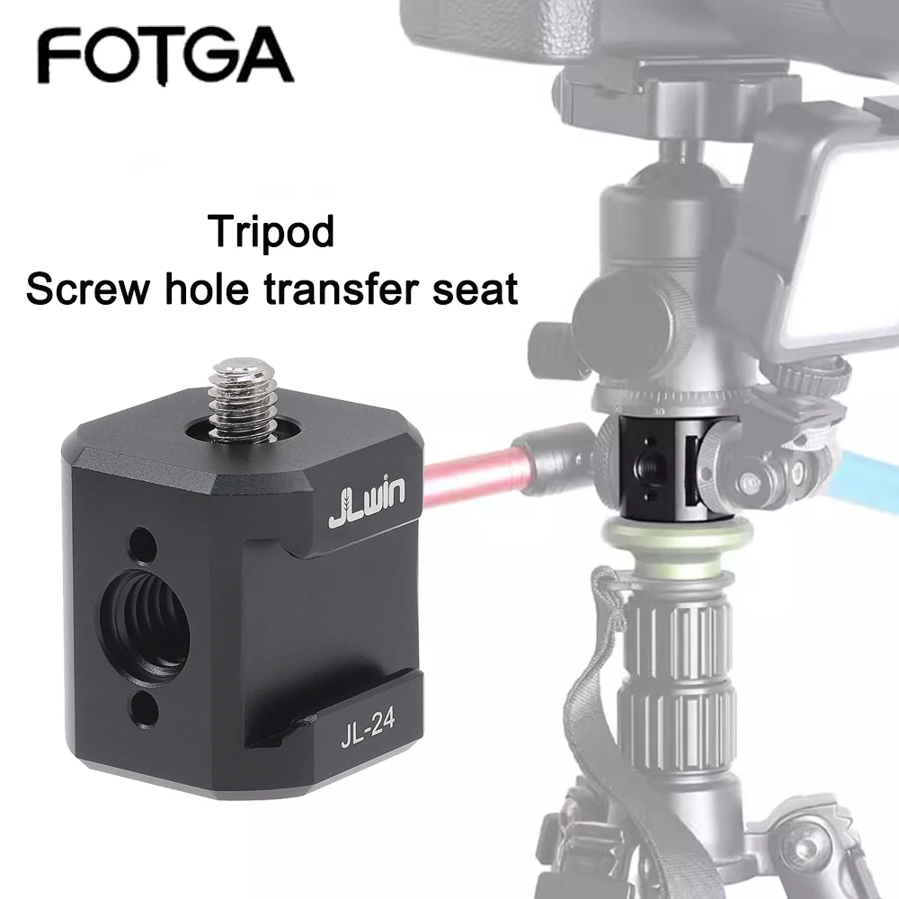

FOTGA Универсальный штатив с резьбовым отверстием база для преобразования расширение наклон поворот множество отверстий преобразование 1/4 3/8 винт адаптер Fotografica