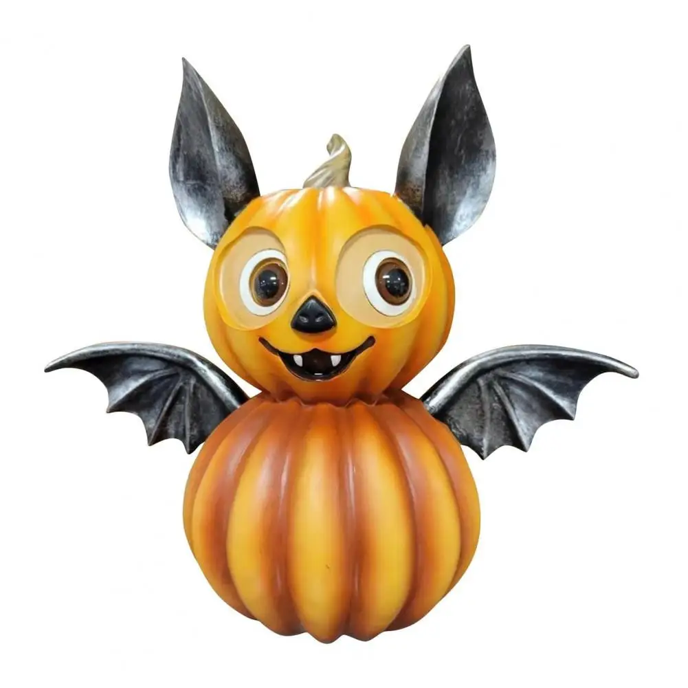 Статуэтка из смолы в виде тыквы Хэллоуин статуэтка летучей мыши Крылатая статуя