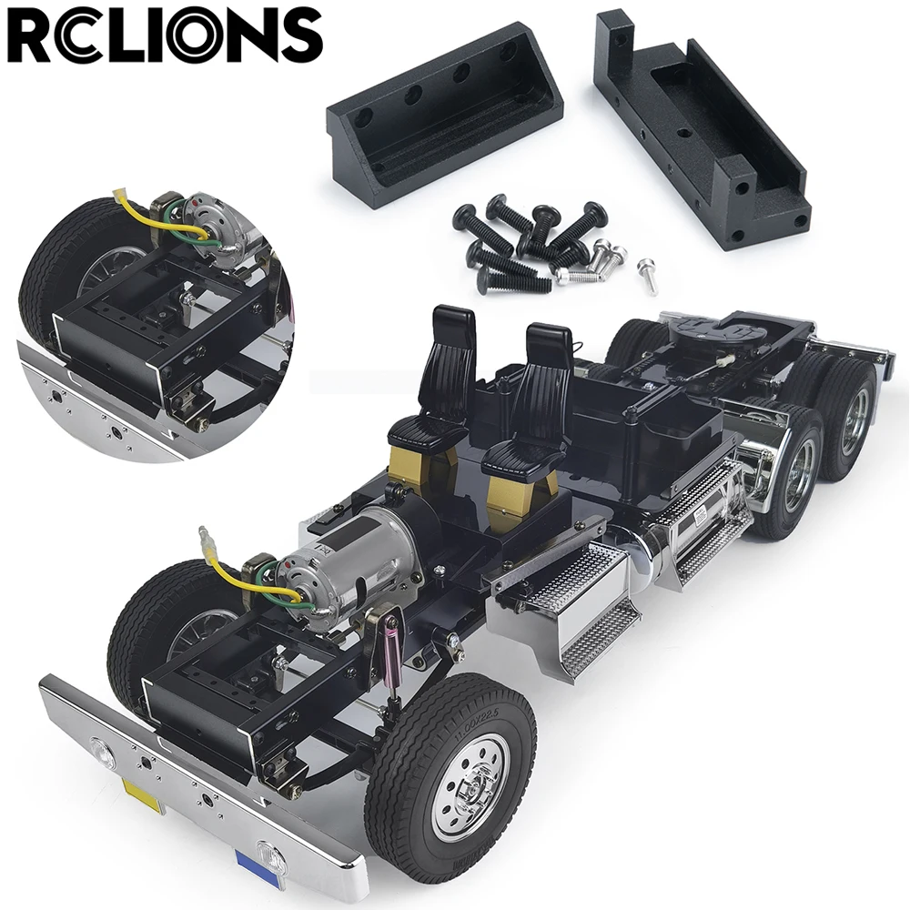 RCLIONS RC Car Shell Connector Mount Holder Bracket Body for 1/14 Tamiya King Hauler 56301 RC Tractor Truck Trailer Upgrade Part