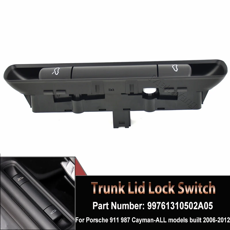 

Car Hood And Trunk lid Release Switch Parts For Porsche 911 987 997 Boxster Cayman Carrera 99761310502A05 Hight Quality