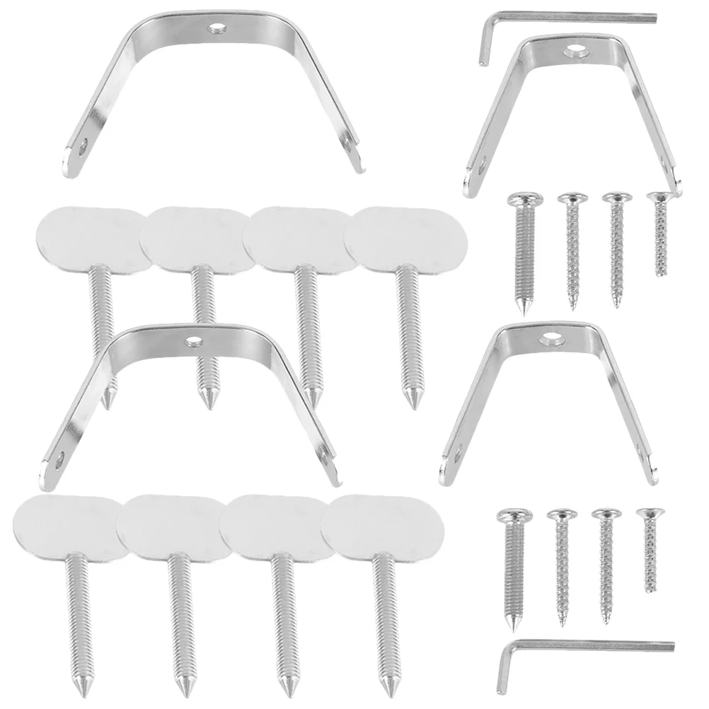 

2 Sets Useful Ham Fixing Holder Durable Household Stainless Steel Ham Holder Rack