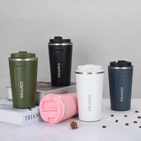 380ml510ml insulated coffee mug stainless steel vaccum travel mug leakproof portable coffee cup with lid reusable keep hot cold
