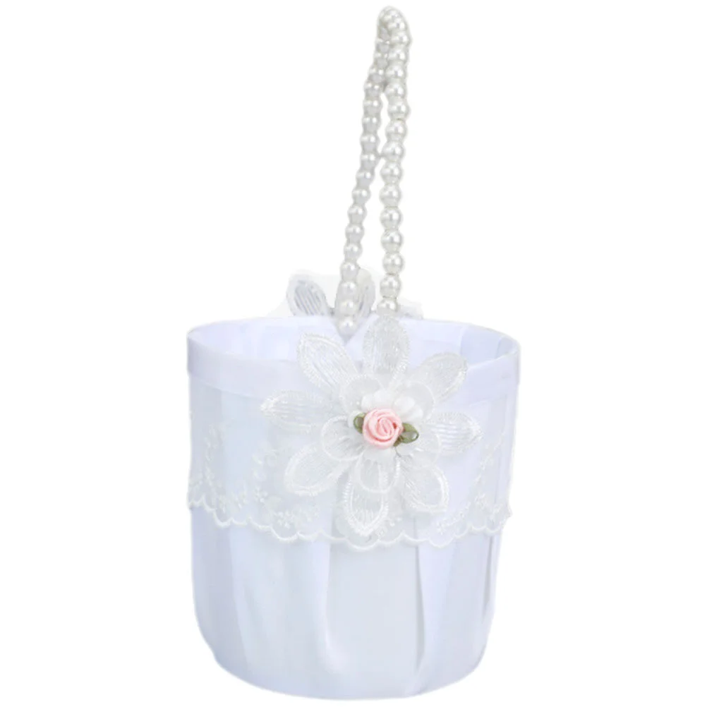 

Accessories Wicker Planter Basket Flower Lace Storage Wedding Plastic Handheld Outdoor Indoor Petal