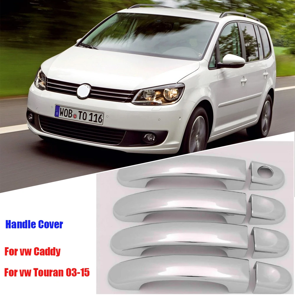 

For Volkswagen VW Touran MK1 2003~2015 Caddy T5 Car Styling ABS Chrome Handles Cover Trim Accessories Decorative Stickers