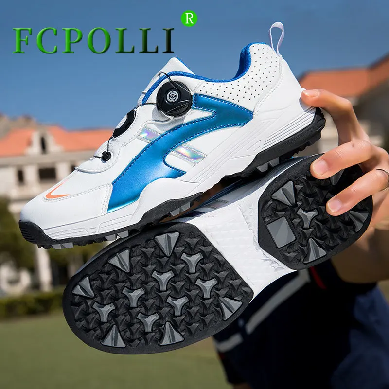 

Professional Mens Golf Training Large Size 45 46 Golf Shoes Couples Outdoor Anti Slip Sport Shoes For Men Leather Golf Sneakers