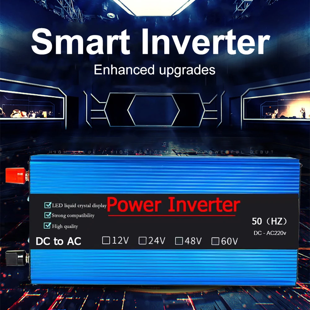 

Автомобильный инвертор на солнечной батарее, 6000 Вт, 12 в пост. Тока/24 В перем. Тока, в