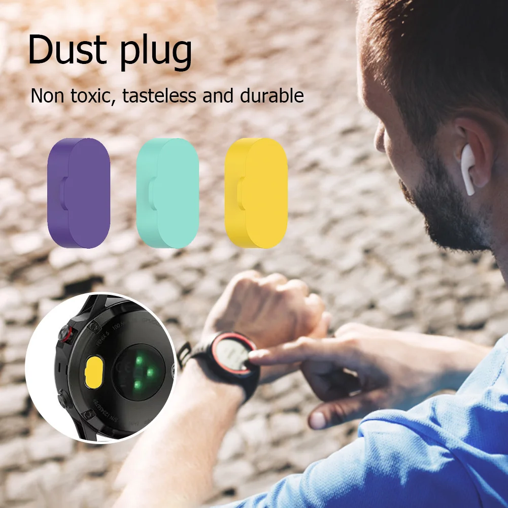 10pcs Silicone Anti-Dust Plug Cover Charging Port Protection Cap for Garmin Fenix 7 / 7S 7X Watch Accessories |