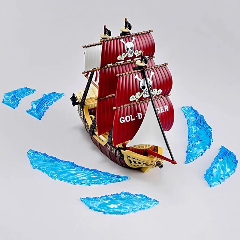 

ONE PIECE Anime Action Figures Bandai Original Great Ship Collection Oro Jackson Model Ornament Assembly Toys For Children Gifts