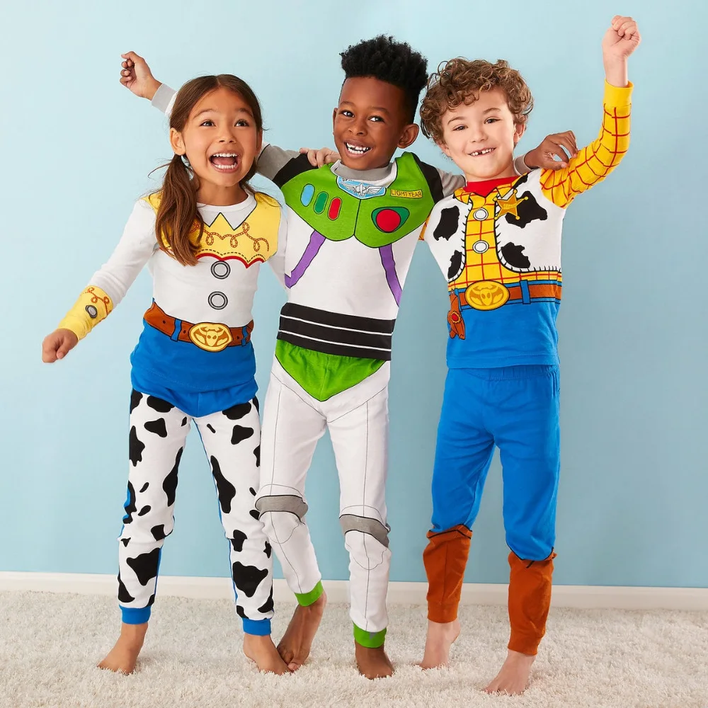Деревянные игрушки Disney новинка детская одежда Buzz Lightyear Детская домашняя костюм с