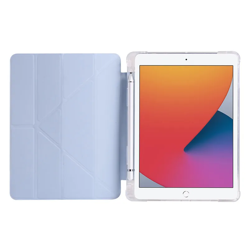 Смарт-чехол с подставкой для iPad 6 7 8 9 поколения 10 2 чехол 5 Air 1 3 4 держателем ручки |