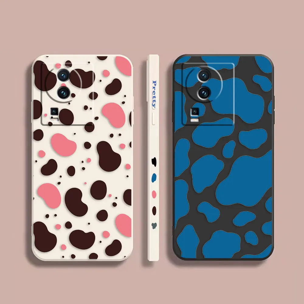 

Phone Case For VIVO IQOO 5 7 8 9 10 11 Pro 5G Z3 Z5 Z6 Z7 NEO3 5 5S 6 7 Case Funda Cqoue Shell Camouflage Irregular Color Block