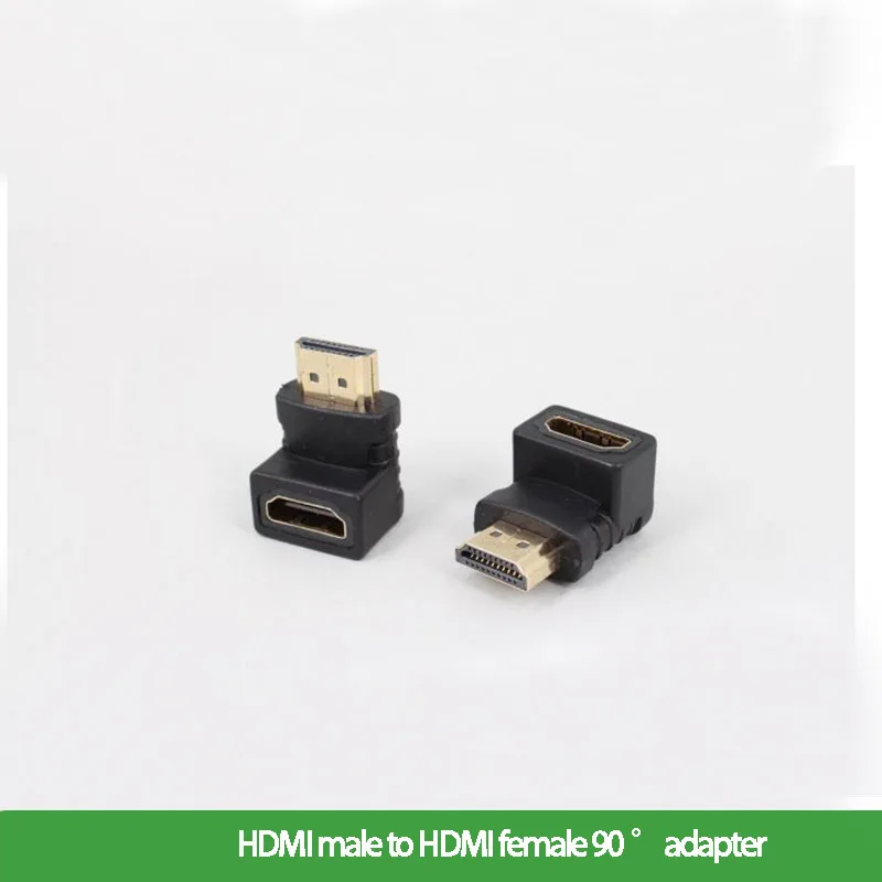 

High Quality HDMI HD Adapter Male To Female 90 Degree Right Angle Up And Down HDMI Connector 1.4 Gold-plated 38