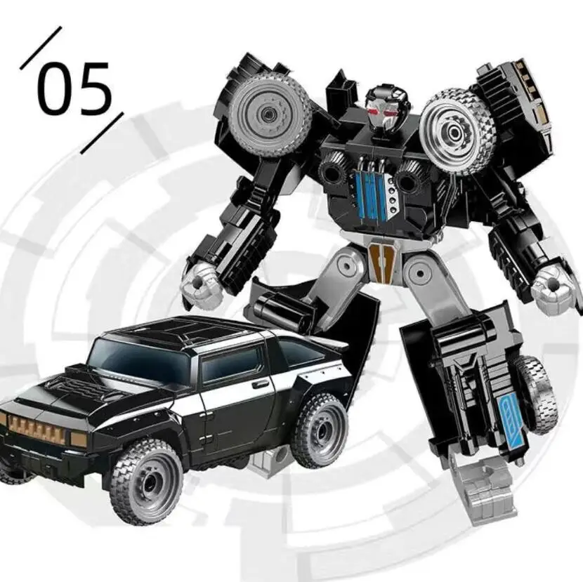 

5 IN 1 New Cool Anime Transformation Toys Robot Car Action Figures Model Deformation Kid Boys Assembly Gift For Children 23
