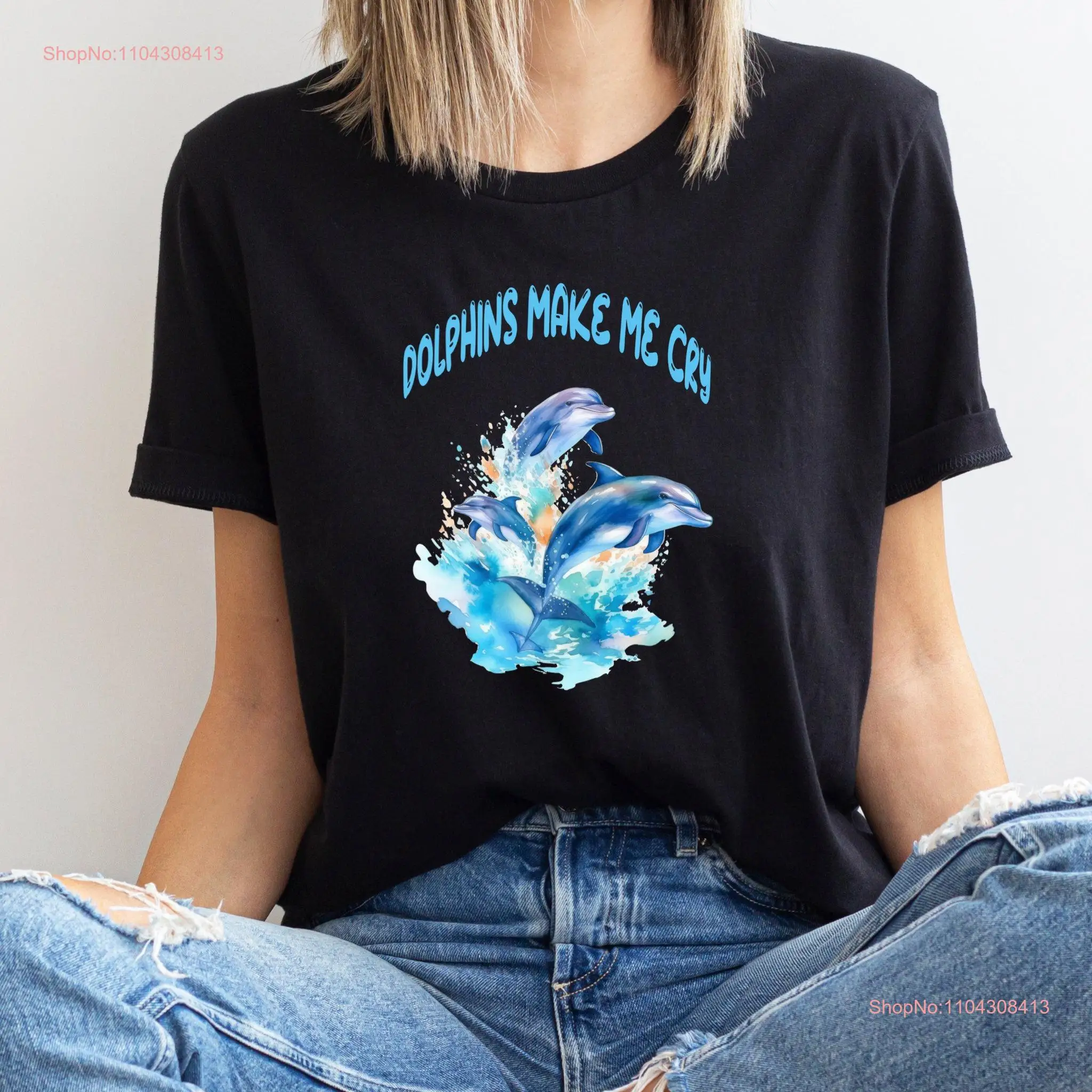 Футболка Dolphin Lover I Swam with the Dolphins Watching Trip Семейный отдых Плавание Хлопковая