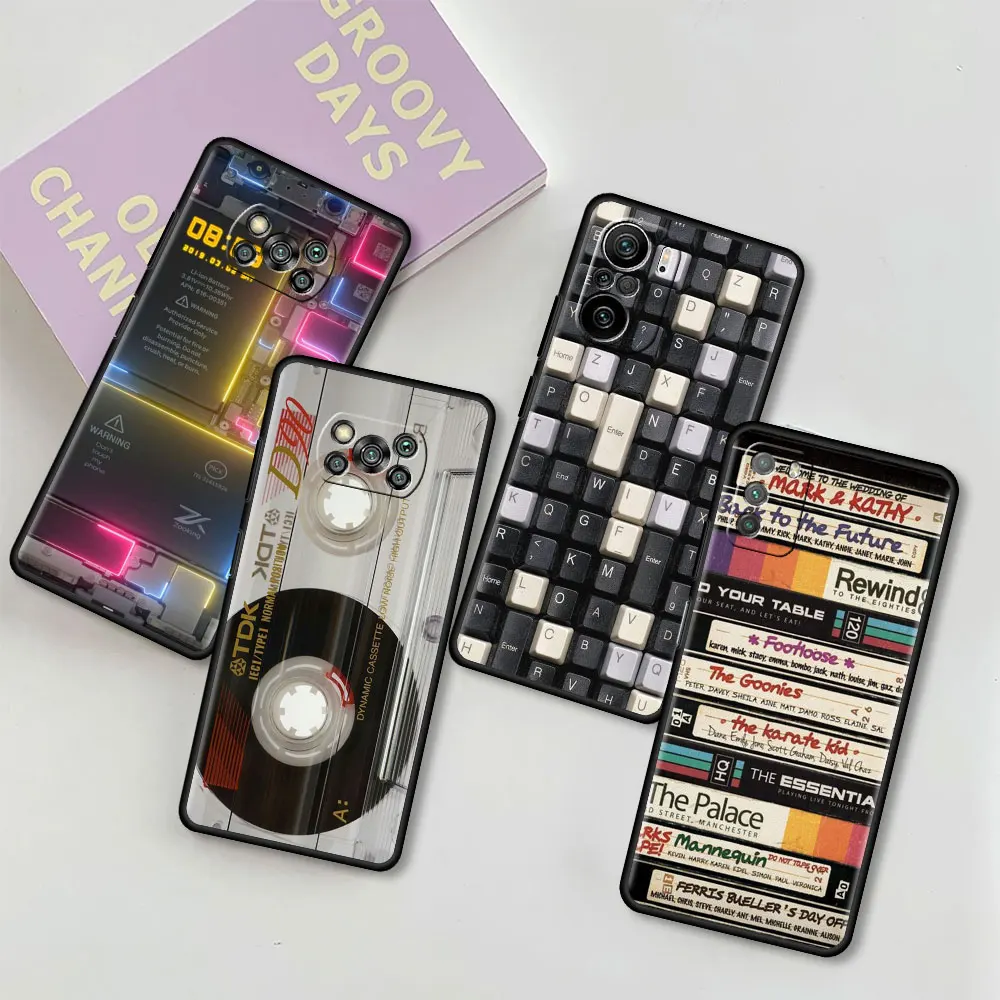 

Luxury Phone Funda For Xiaomi Mi Poco X3 X4 NFC M3 M4Pro 11Lite 11T Painted Soft Case Redmi Note 9S Shell Retro Vintage Camera