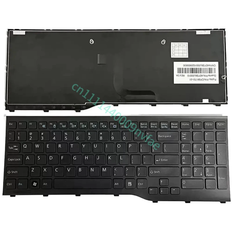 Фото Клавиатура для ноутбука Fujitsu Lifebook AH552 CP581751-01 CP611954-01 (версия для США) 0.3 №1