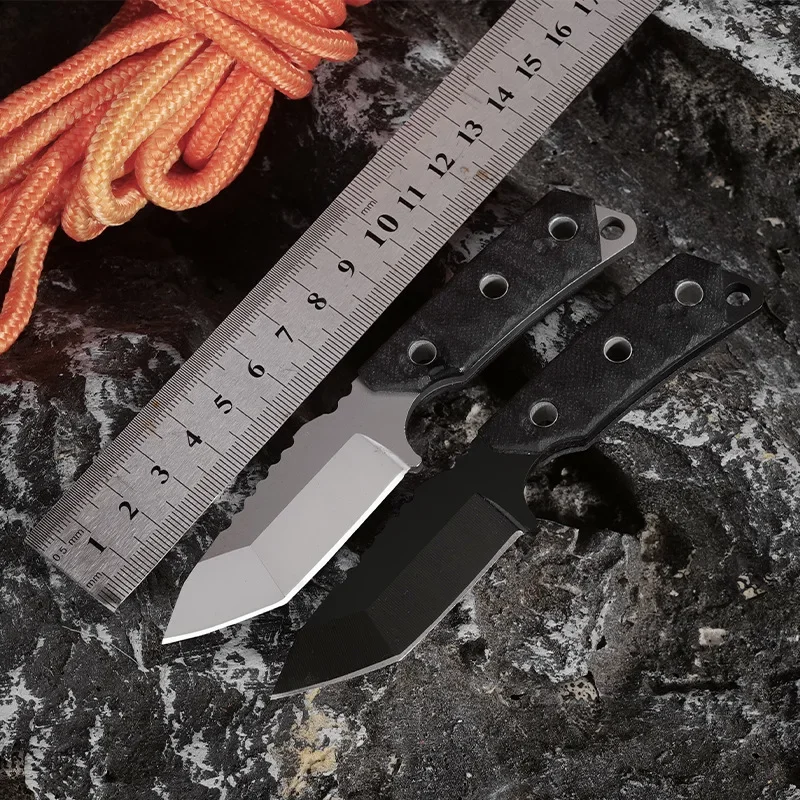 Острый нож из нержавеющей стали с фиксированным лезвием Ручка G10 портативный