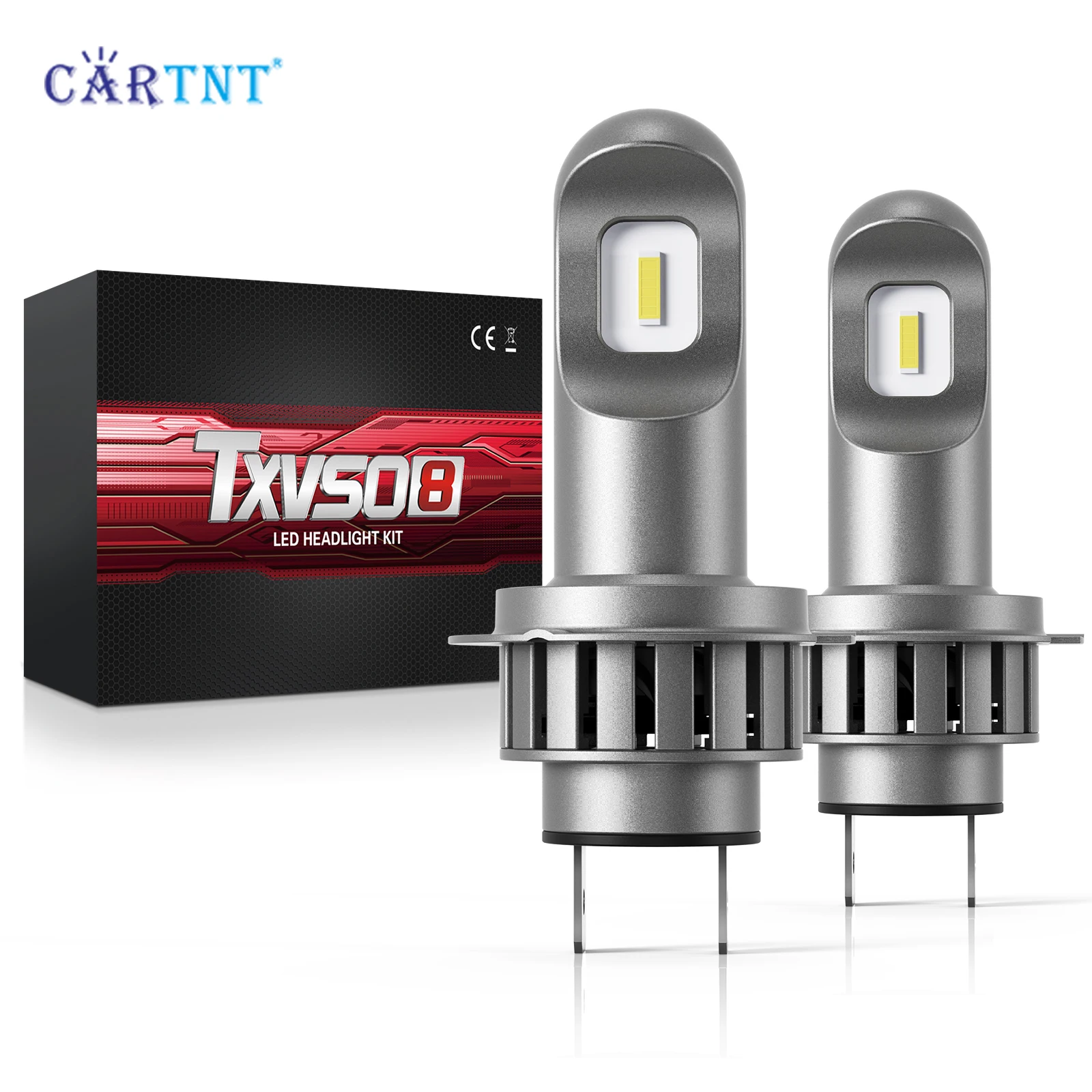 

CarTnT 2pcs Canbus No Error H7 LED Headlight Bulb Mini Fanless Head Light Fog Lamp Motorbike Auto Headlamp 12V 110W 6500K White