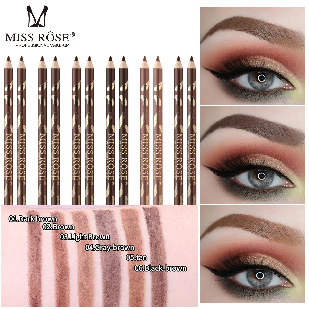 

12pcs/set Eyebrow Pencil Makeup Eyebrow Enhancers Cosmetic Art Waterproof Tint Stereo Types Coloured Beauty Eye Brow Pen Tools