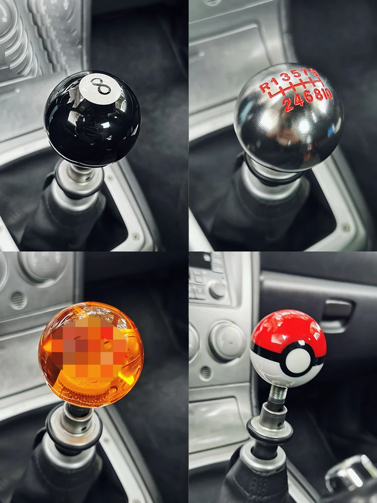 

Car 10-speed 7-star Universal Aluminum Alloy Gear Shift Knob Gearshift Shifter Stick Lever Headball Acrylic Shift Knob of GM