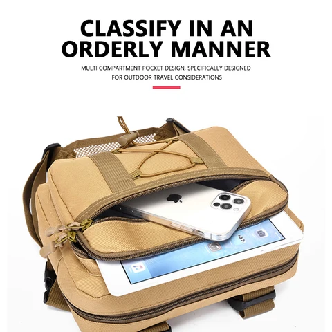 Камуфляжная тактическая сумка, индивидуальный функциональный рюкзак из ткани Оксфорд с жилетом, нагрудная сумка для мужчин и женщин