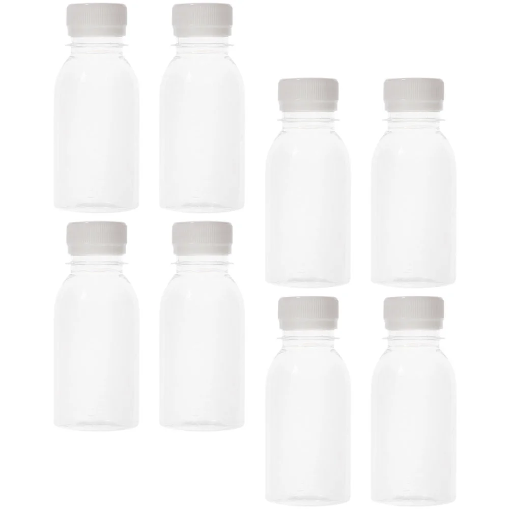 

8 Pcs Milk Bottle Bottles Lids Fridge Juice Mini Beverage Jug Water Caps Abs Child Glass Drink Dispenser