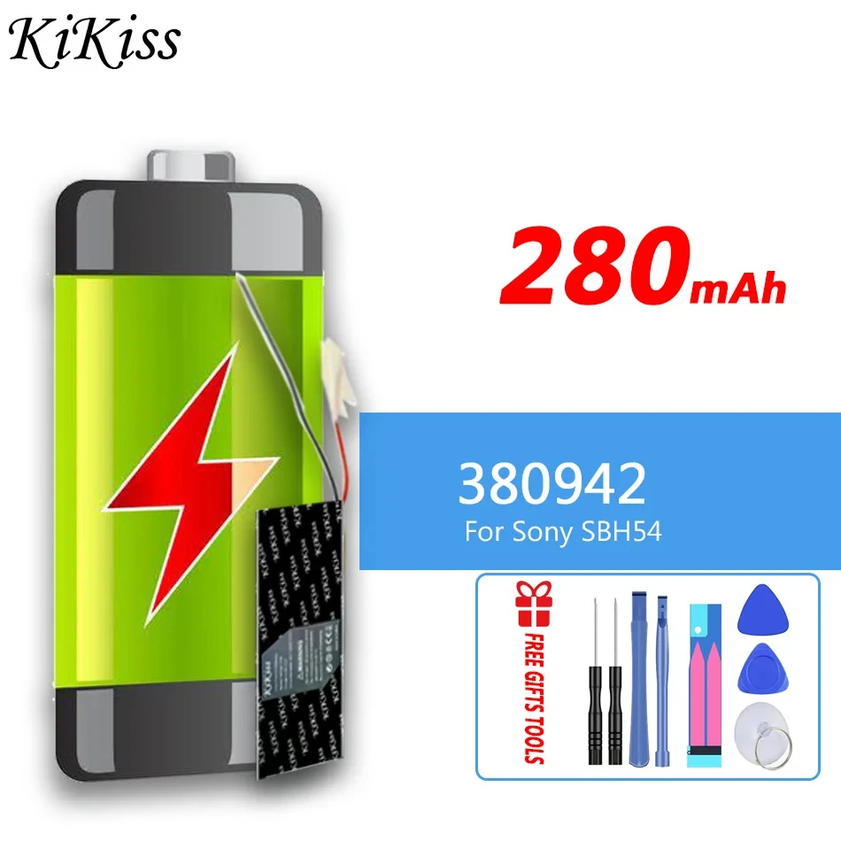 

280mAh KiKiss Powerful Battery 380942 (2 line) For Sony SBH54 Digital Replacement Bateria