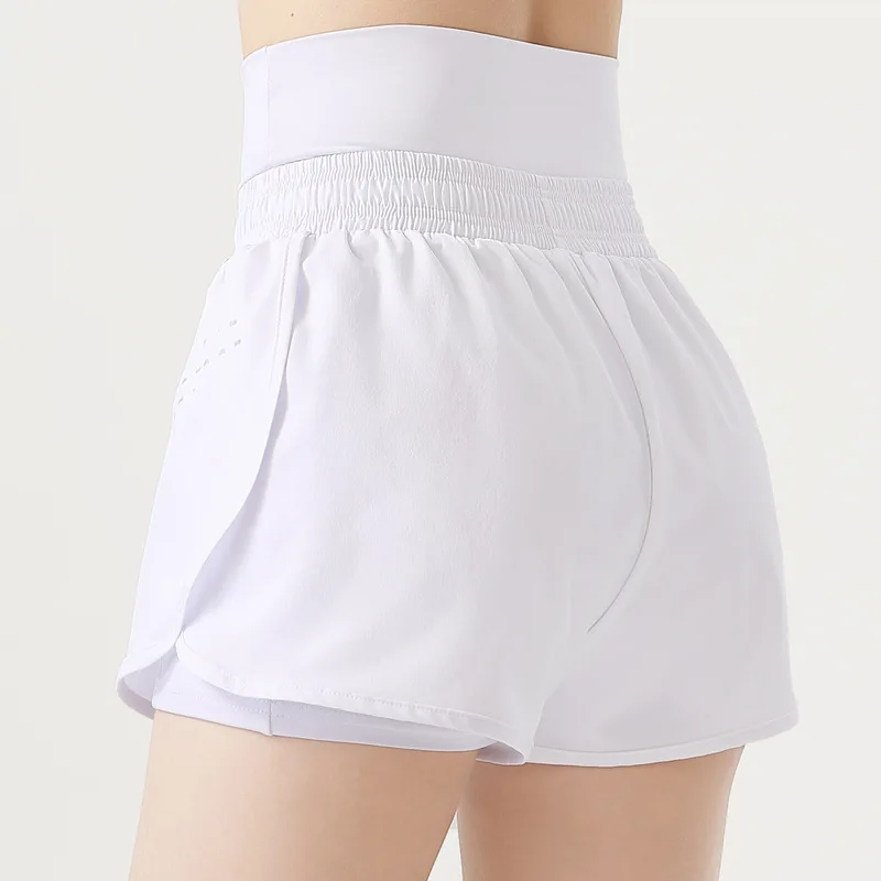 Antibom Sports Shorts Women's Anti-glare Casual High Waist Yoga Shrots Outer Wear Quick-drying Tight Fitness Pants