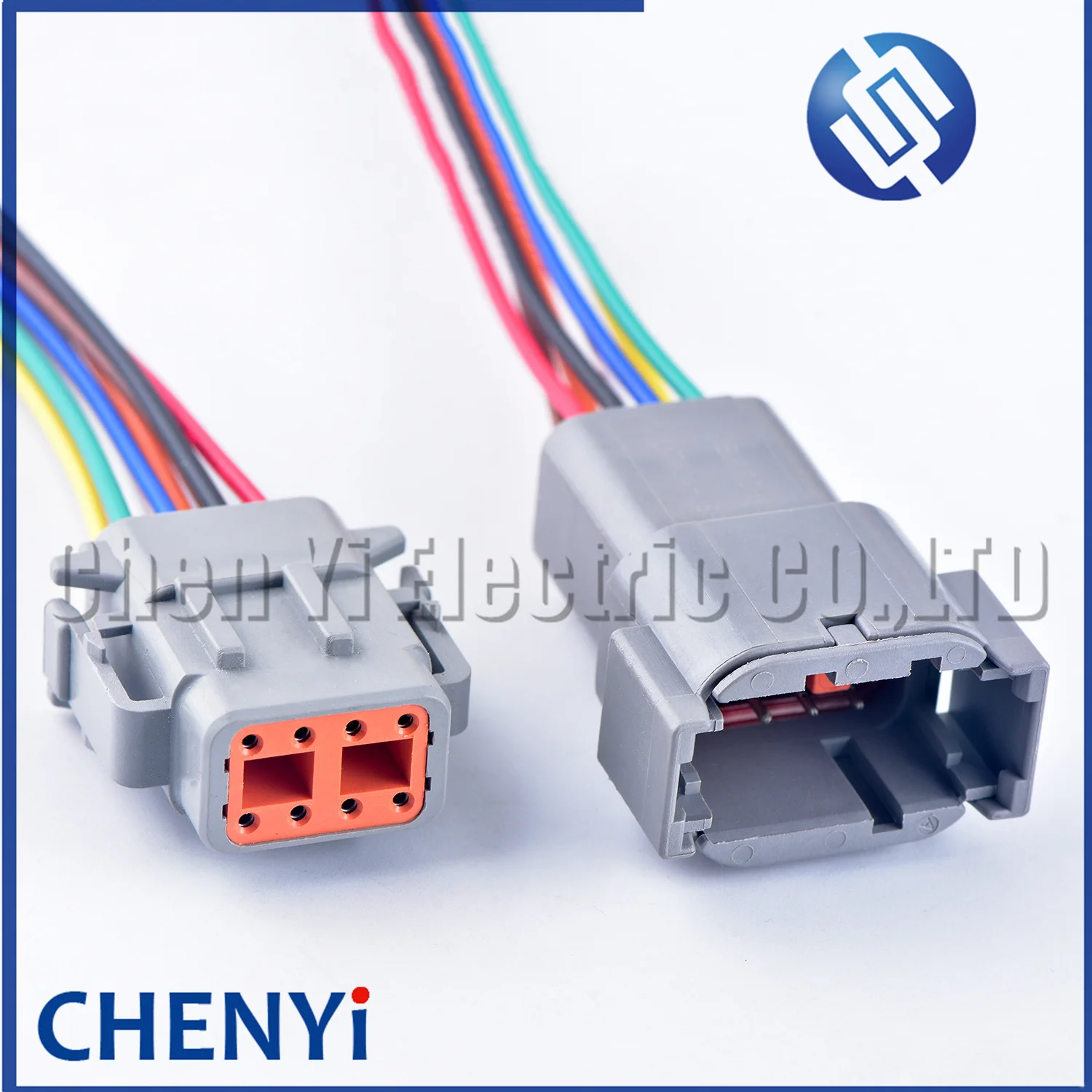 Немецкая серия DTM, 8 штырьков, женский и мужской водонепроницаемый автомобильный разъем, герметичная проволочная штепсельная вилка с проводами 15 см