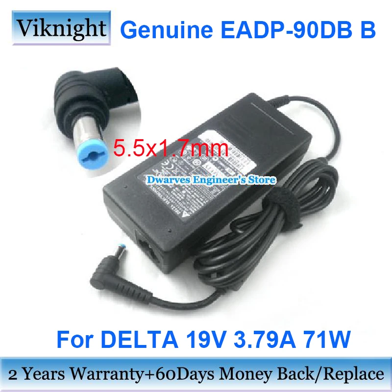 

19V 3.79A EADP-90DB B DELTA Laptop Power Adapter 71W 341-0433-01 A0 DAB144472GA Power Supply 5.5x1.7mm