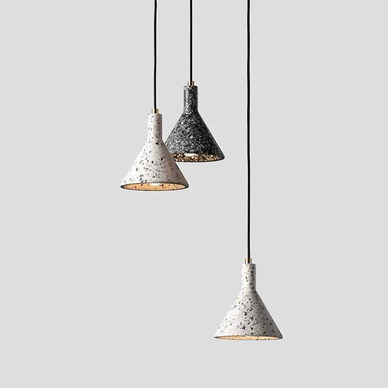 Американский промышленный подвесной светильник из терраццо ретро-лофт