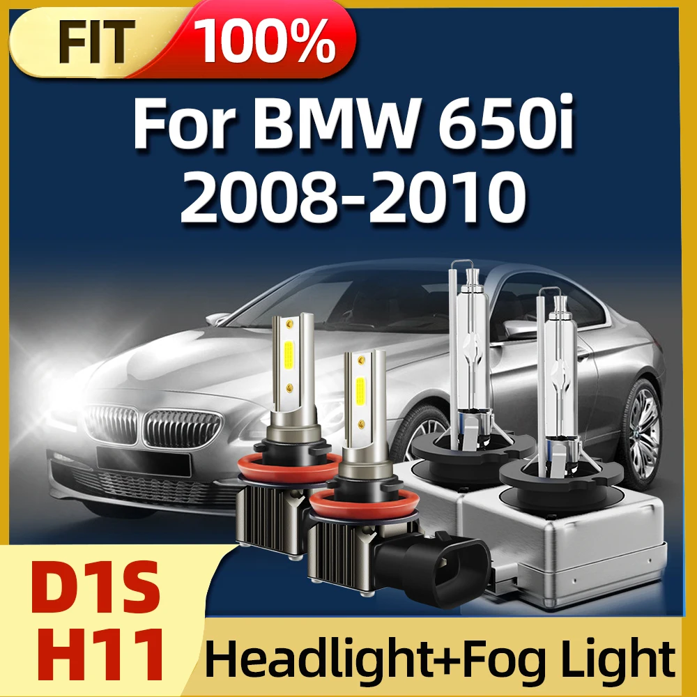 

Roadsun HID D1S 35W 6000K Cool White Light Xenon HID Headlight Car Bulbs Auto Led H11 Fog Lamp For 2008 2009 2010 BMW 650i