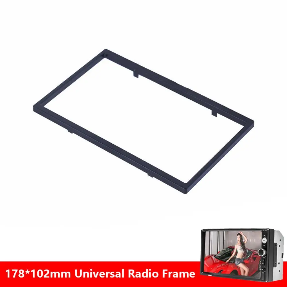 

1x Universal Stereo Radio Panel Auto Stereo Radio Panel 2 Din Frame Interior Accessories For 7Inch Large Screen Auto Audio