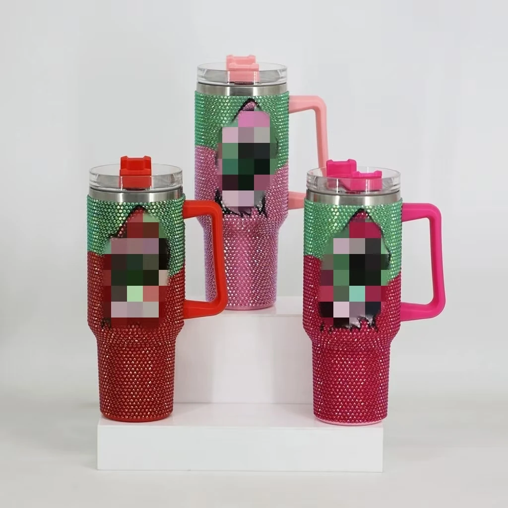 Сюрприз Рождественский подарок ручной работы со стразами блестящий стакан чашка