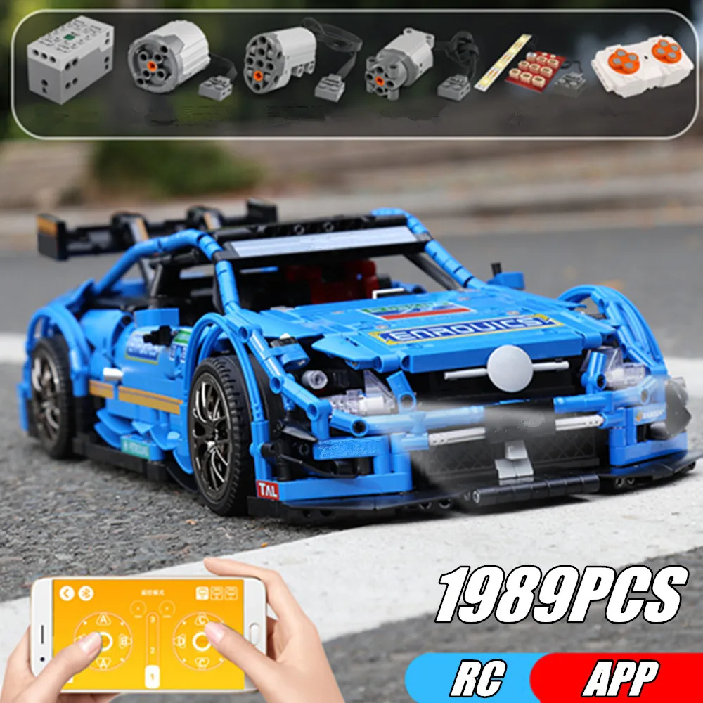

New Tech C63 4X4 Driving Vehicle APP RC Racing Car Motor Power Function Model Building Blocks Bricks Toy Kid Gift