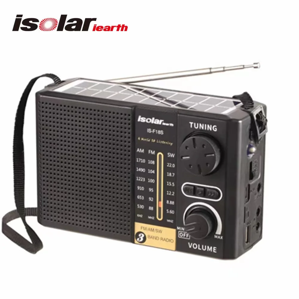 

Solar Charging Emergency Radio Multi Band High Sensitivity Radio Portable Wireless Bluetooth Speaker Supports FM / AM / SW Radio