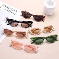 2022 new vintage cat eye sunglasses women men fashion small frame sun glasses for female trendy outdoor uv400 eyewear outdoor