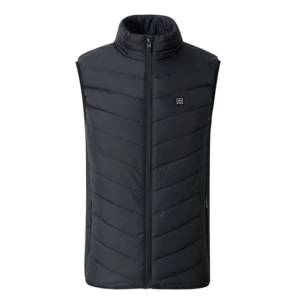 

Unisex Thermal Warm Vest 9 Area Heating USB Electric Heating Vest Smart with Zipper Pocket for Outdoor Trekking