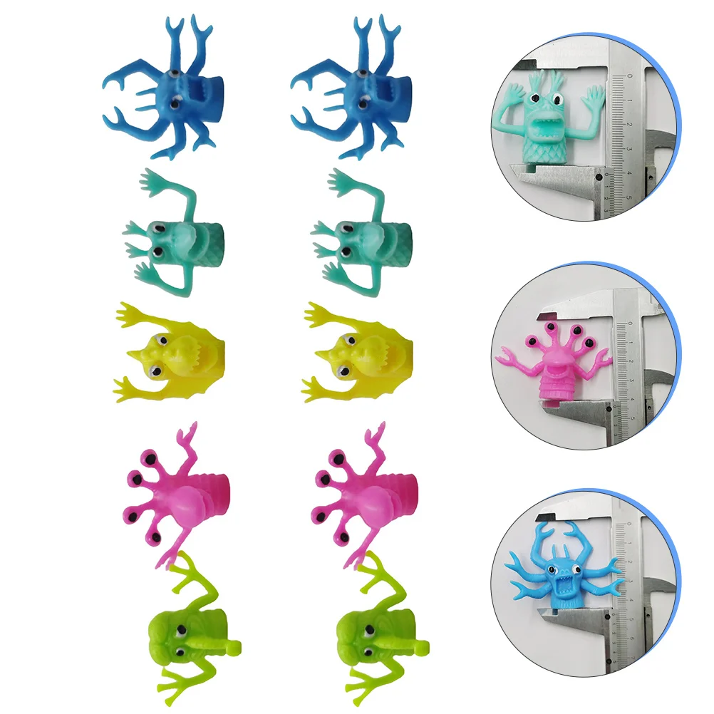 

10pcs Alien Finger Puppet Mini Finger Plaything Story Telling Finger (Random Style)