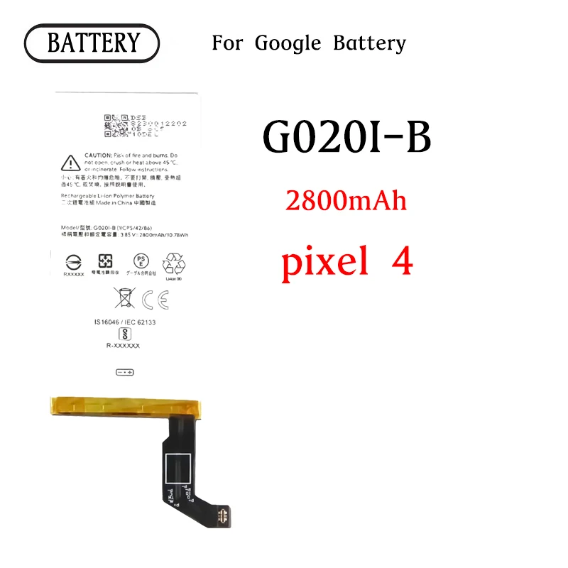 G020I-B G020I Battery For Google Pixel4 Pixel 4 G020I-B G020L Repair Part Original Capacity Mobile Phone Batteries Bateria