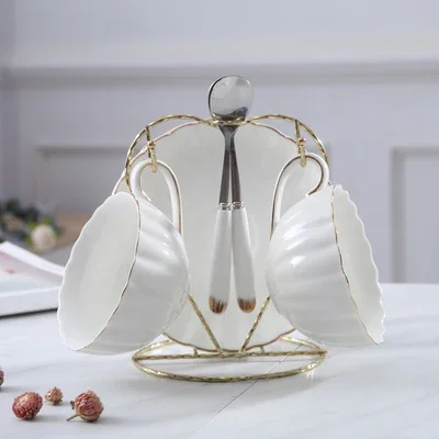 1-6 шт. розовый романтический набор кофейных чашек в виде тыквы кухонные