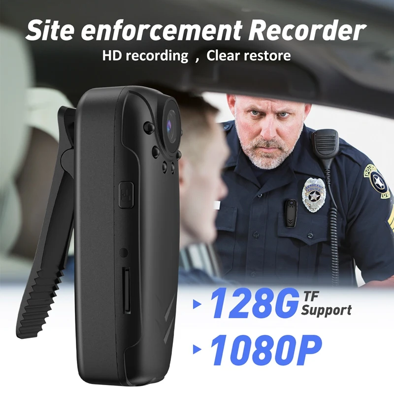 

K36 Lavalier Sports DV Recorder 1080P 125° Wide Angle Infrared Night Vision Loop Video Outdoor Law Enforcement Recorder