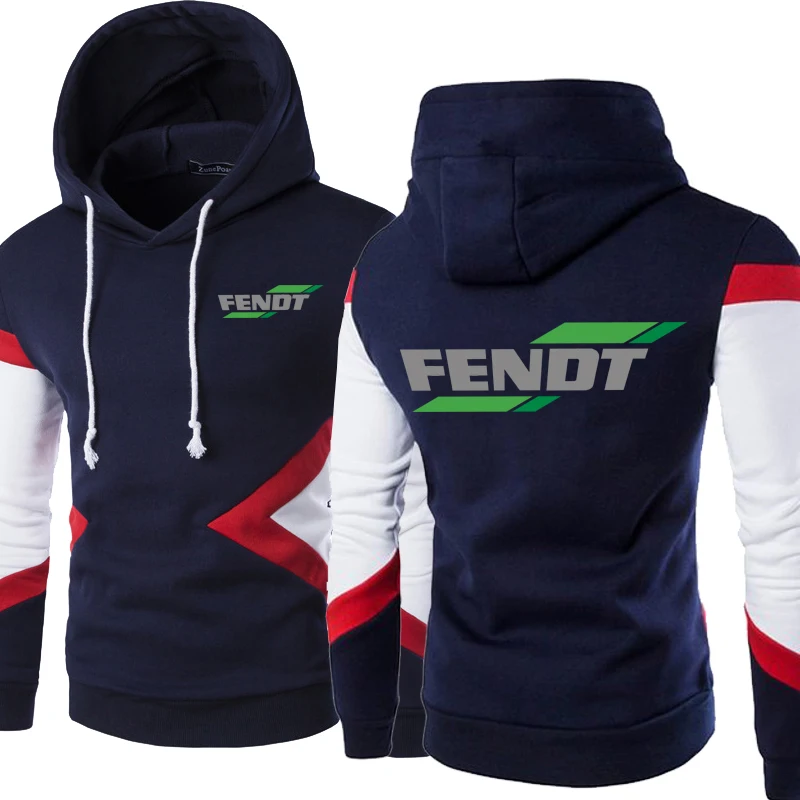 

2023New Fashion Spring Autumn Fendt Hoodies Patchwork Men Pullover Sweatshirts Casual Long Sleeve Cotton Hoody