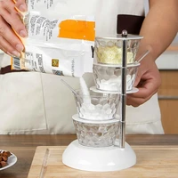 rotatable multi layer vertical seasoning box jars home kitchen tool accessory
