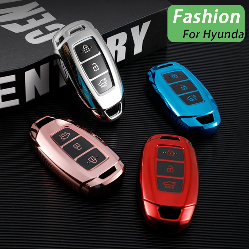 

TPU Car Key Case Full Cover Shell Fob for Hyundai Santa I30 IX35 Encino KONA Solaris Azera Grandeur Elantra Accent Fe Protector