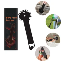 bbq grill scraper with extended handle bottle opener accessories barbecue grill outdoor bbq grill cleaner tool