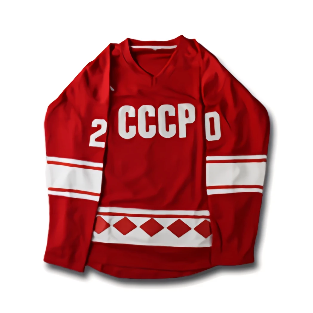 Ice Hockey Tpetbrk #20 Cccp Men Red Hockey Jersey